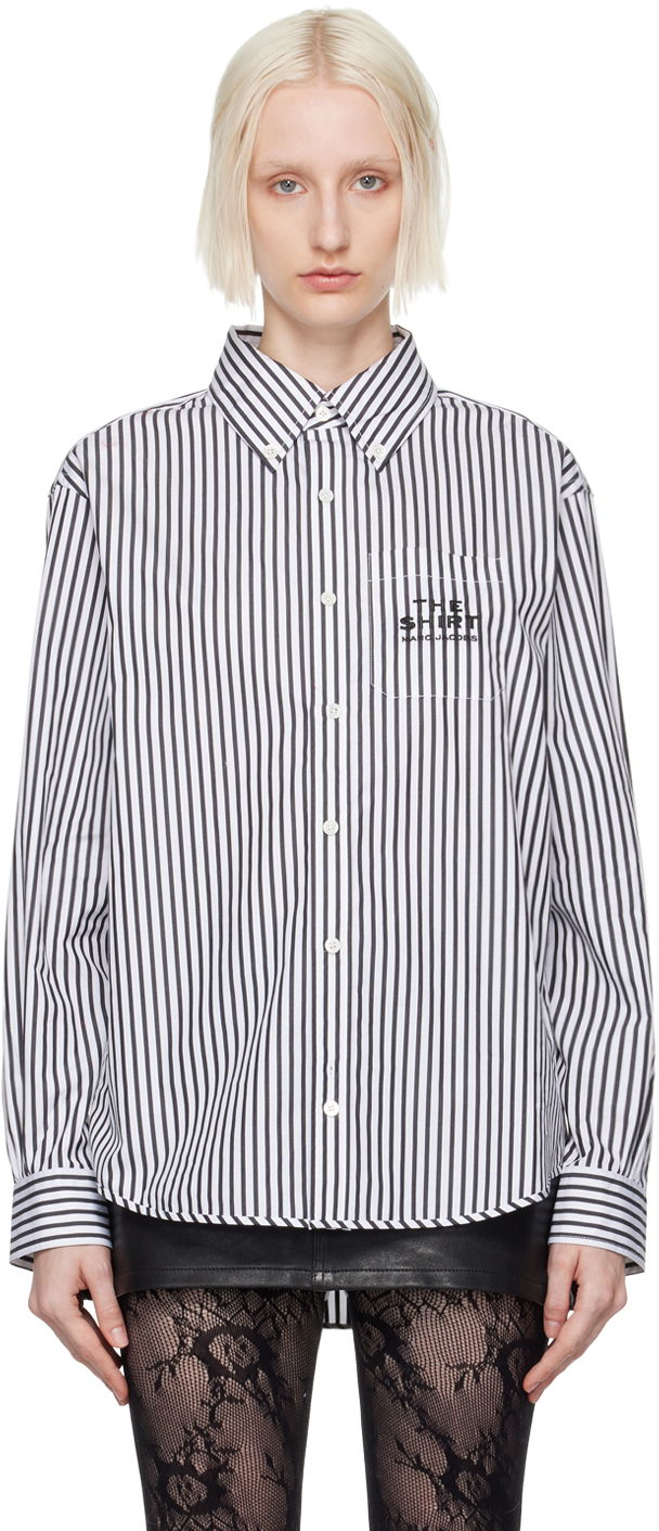 Paita Marc Jacobs Marc Jacobs Striped Button-Down Shirt Valkoinen | 2F4RTP054W21
