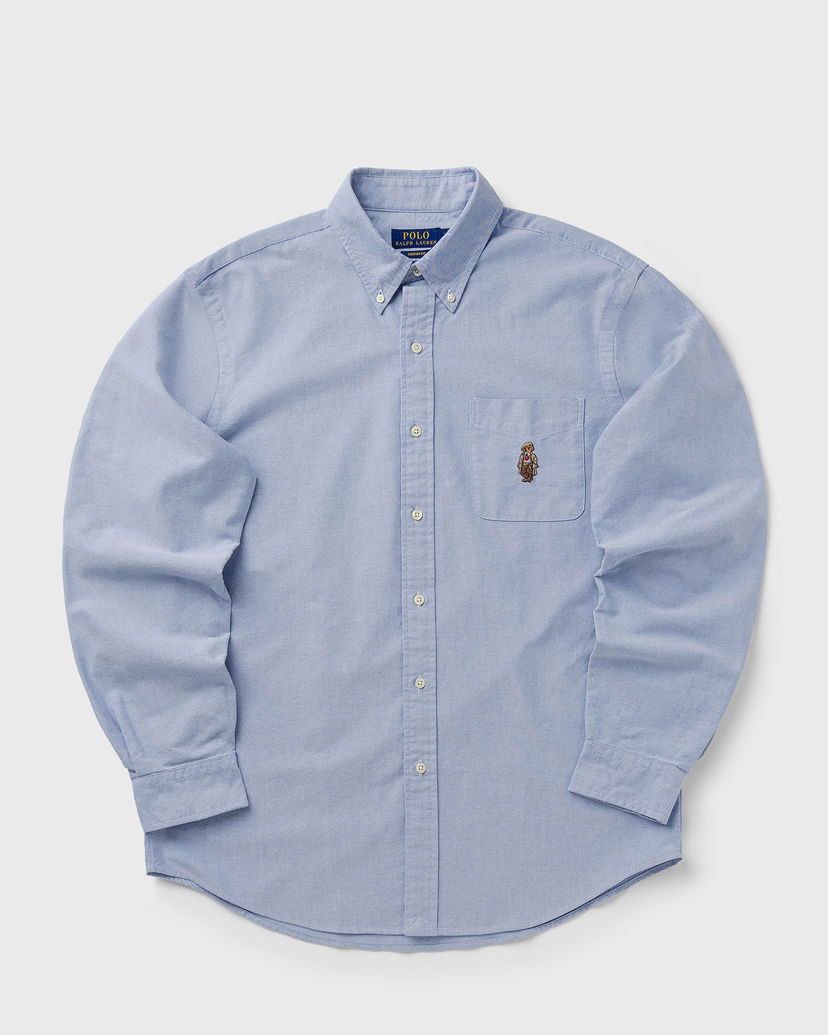 Paita Polo by Ralph Lauren Polo Bear Custom Fit Long Sleeve Button-Down Shirt Sininen | 710P00577001
