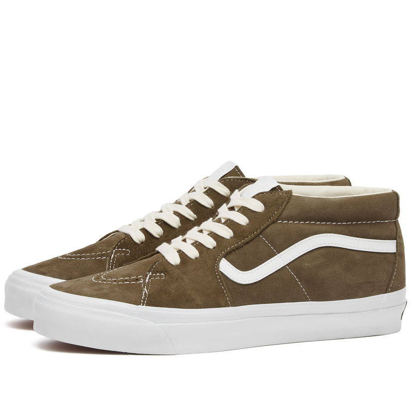 Skateboarding Vans Sk8-Mid Reissue 83 Sneakers in Lx Pig Suede Sea Turtle Vihreä | VN000CQQCHZ