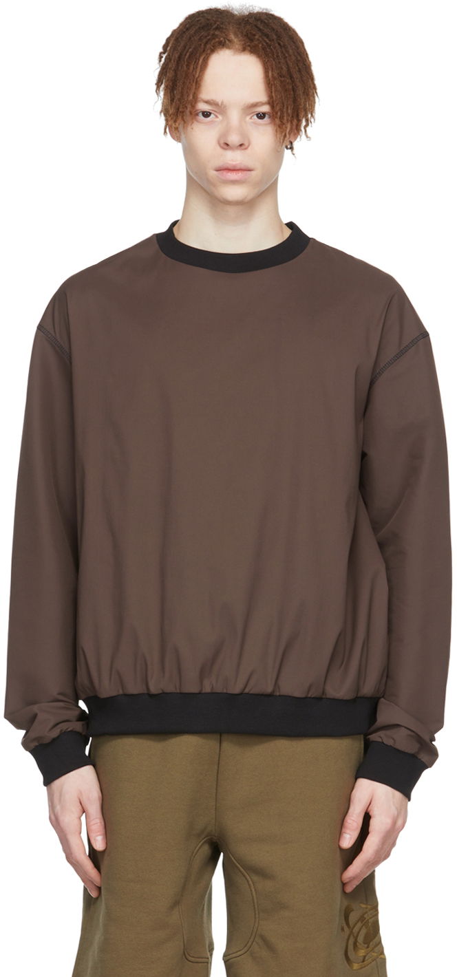 Huppari AFFXWRKS Nylon Relaxed-Fit Sweatshirt Ruskea | SS22ML01