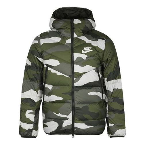Puffer takki Nike Sportswear Down Windrunner Hooded Down Jacket Vihreä | BV4764-222
