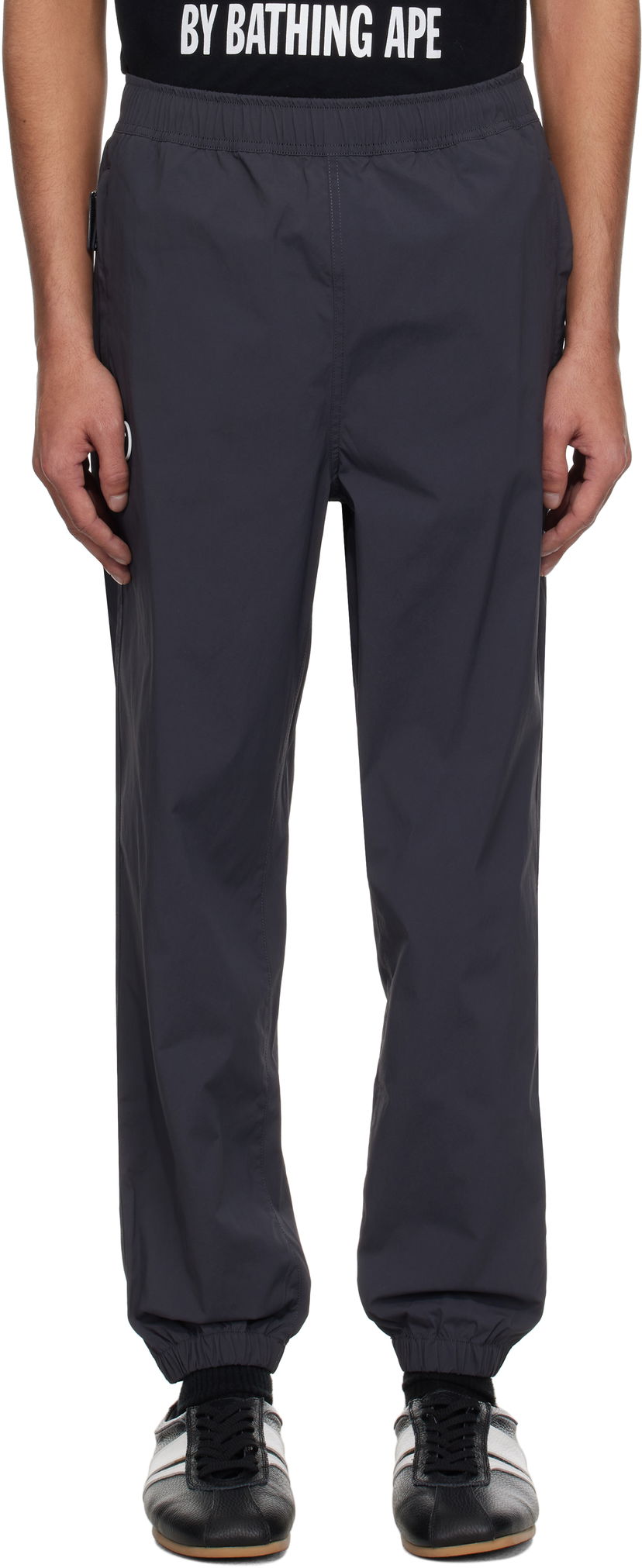Verryttelyhousut AAPE by A Bathing Ape AAPE by A Bathing Ape 'AAPE Now' Woven Sweatpants Harmaa | AAPPTMB664XXO