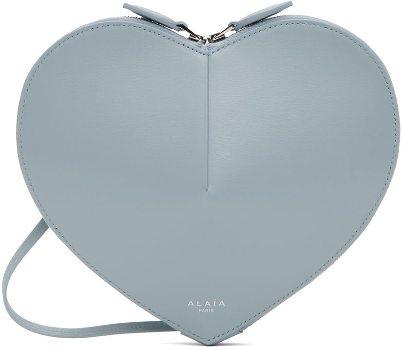 Olkalaukku Alaïa Heart Shaped Leather Crossbody Bag Sininen | AA1P003C0Y75