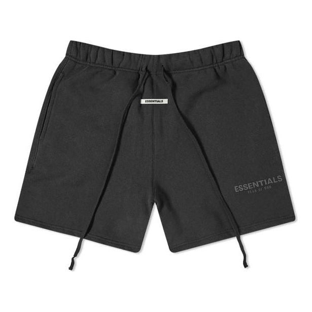 Shortsit Fear of God Essentials Fleece Shorts Musta | FOG-SS20-284