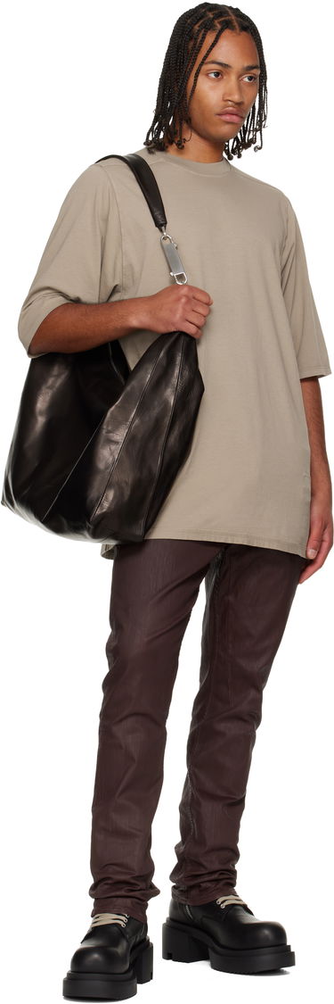 T-paita Rick Owens Concordians Oversized T-Shirt Beige | DU02E7262 FSLP, 3