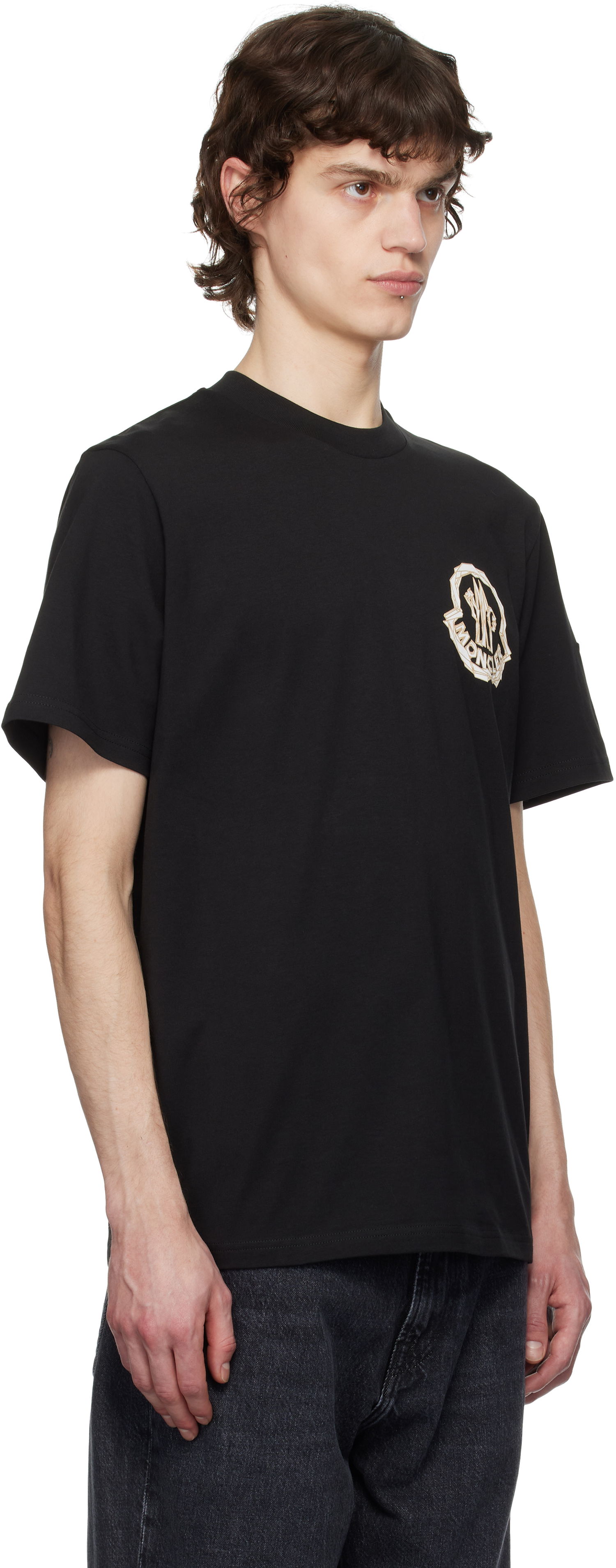 T-paita Moncler Moncler Archivo Creativo T-Shirt Musta | K10918C0005289AJS, 1