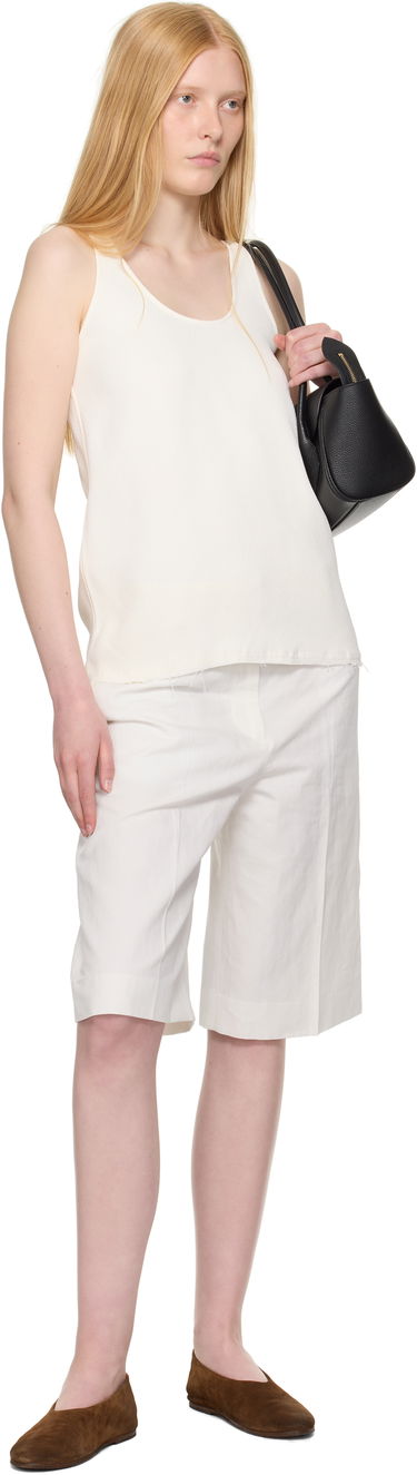 Tankkitoppi TOTEME TOTEME Sablé Tank Top Valkoinen | 252-WRT0510-FB0240, 3