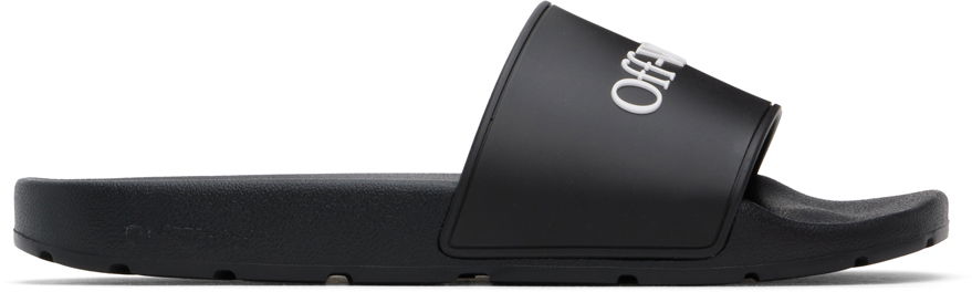 Tennarit ja kengät Off-White Black Bookish Pool Slides Musta | OWIU001C99MAT0011001, 0
