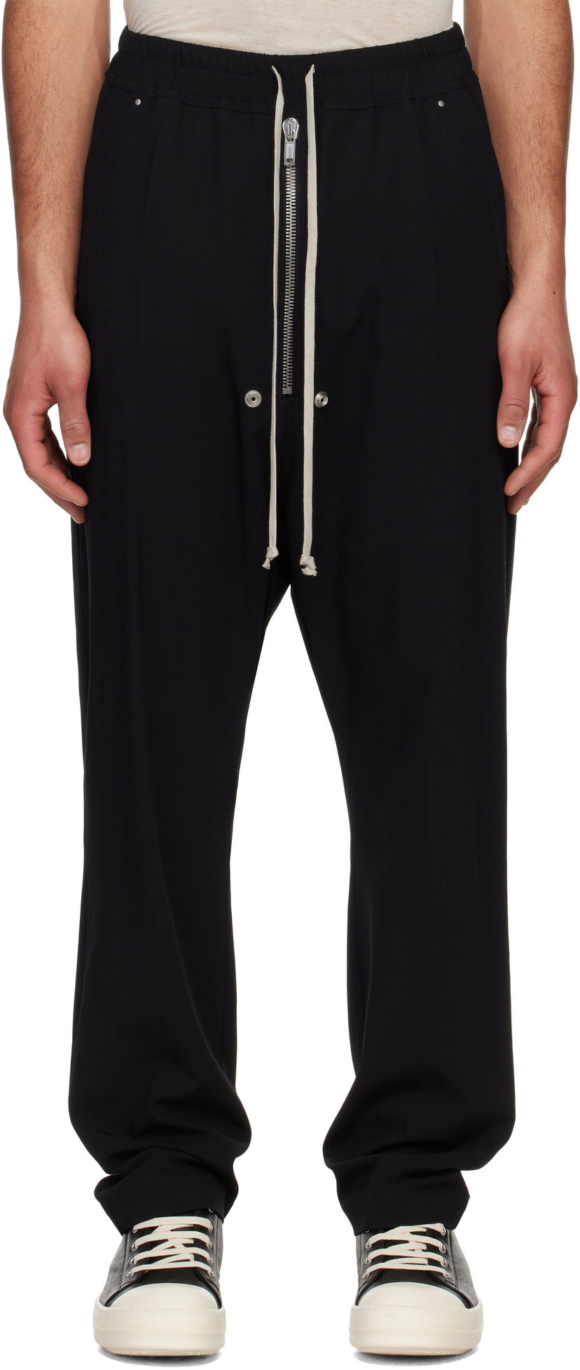 Housut Rick Owens Rick Owens Hollywood Bela Trousers Musta | RU01E5361 WLP