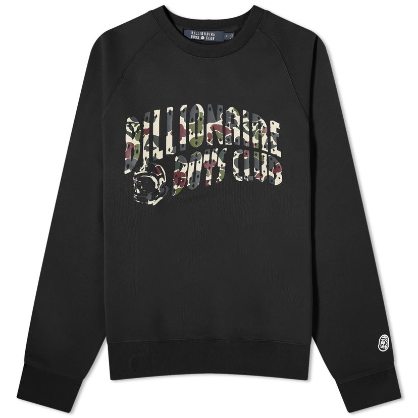 Huppari BILLIONAIRE BOYS CLUB Duck Camo Arch Logo Crew Sweat Musta | B23428-BLK