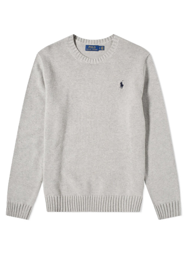 Villapaita Polo by Ralph Lauren Andover Heather Crewneck Harmaa | 710810846004