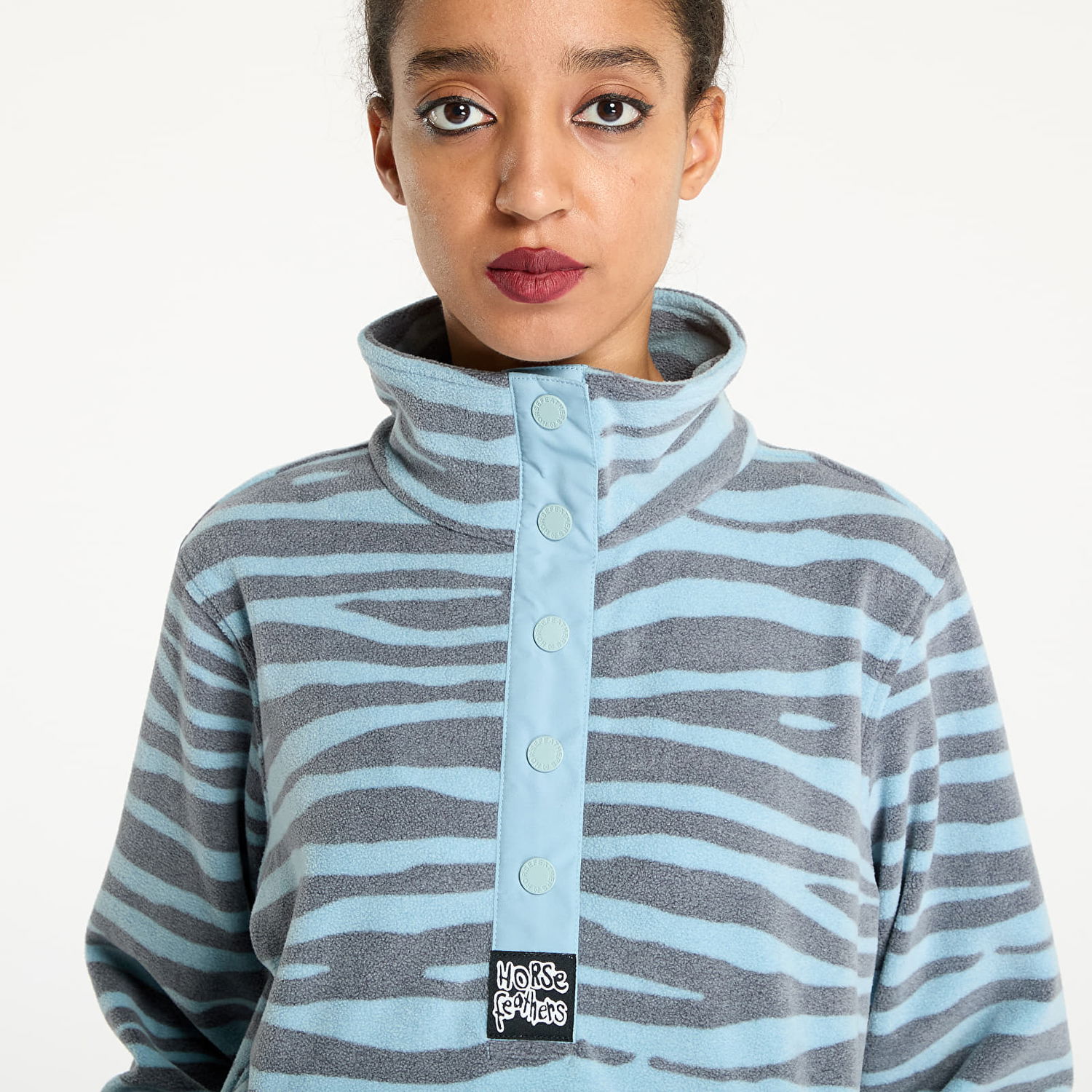 Huppari Horsefeathers Melia Sweatshirt Zebra M Turkoosi | TW040B, 1