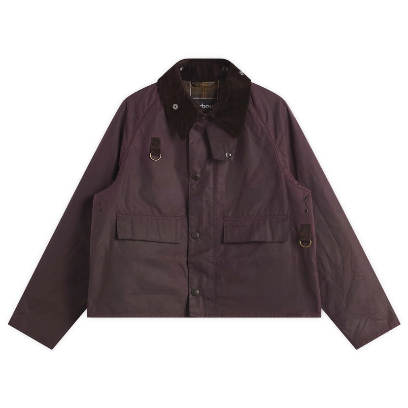 Takki Barbour Men's Spey Wax Jacket Size Large Burgundia | MWX1212RE91