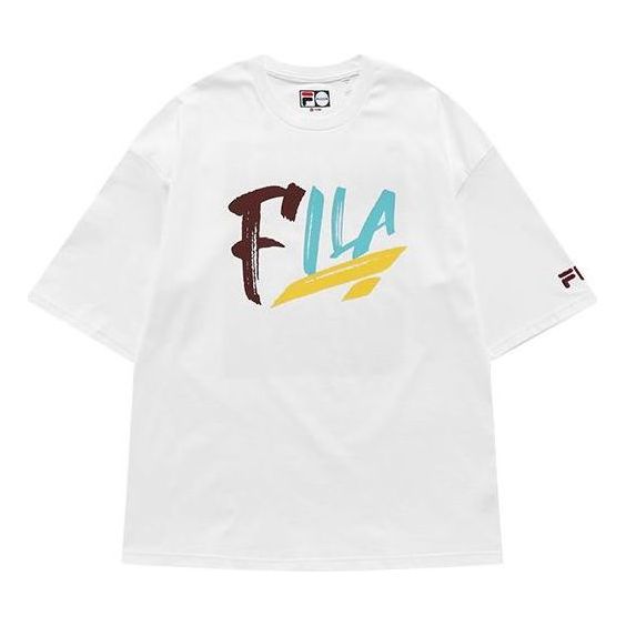 T-paita FILA Fusion Graphic Tee Valkoinen | T11M216104F-WT, 0