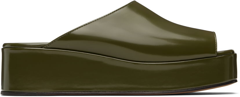 Asusteet The Row The Row Emi Flatform Sandals Vihreä | F1597-L604