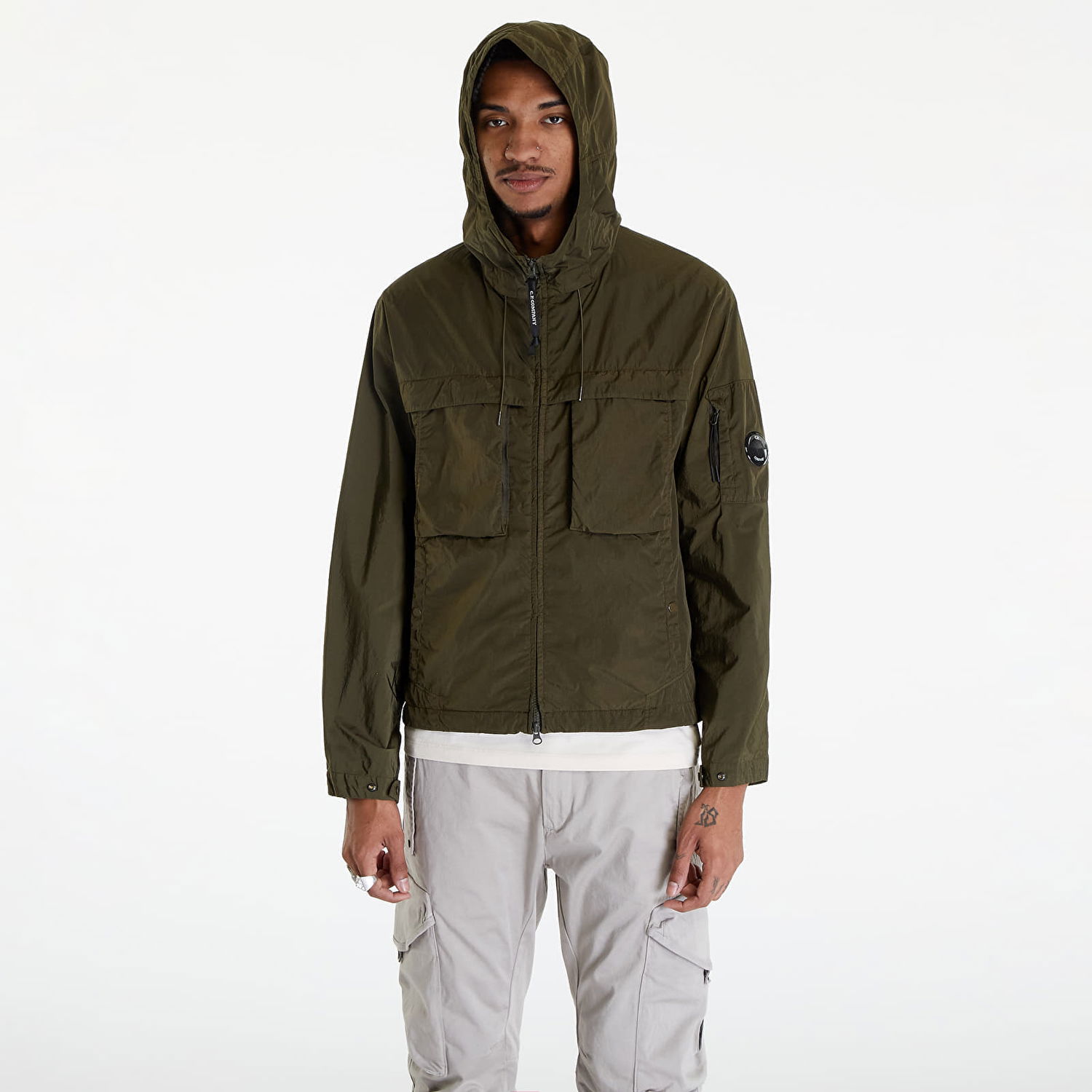 Takki C.P. Company Short Jacket Ivy Green Vihreä | 16CMOW036A005904G-683, 0