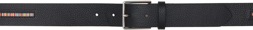 Vyöt Paul Smith Grained Leather Signature Stripe Belt Musta | M1A-5775-BINSTD-79