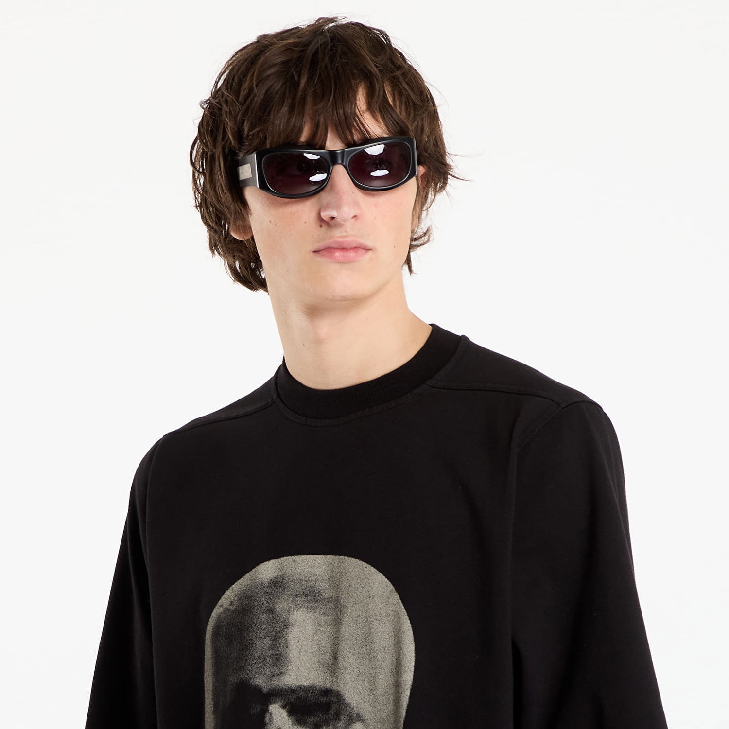 T-paita Rick Owens Rick Owens DRKSHDW Jumbo Short Sleeve T-Shirt with Head Print Musta | DU02E7274 RIGEP1 0908, 1