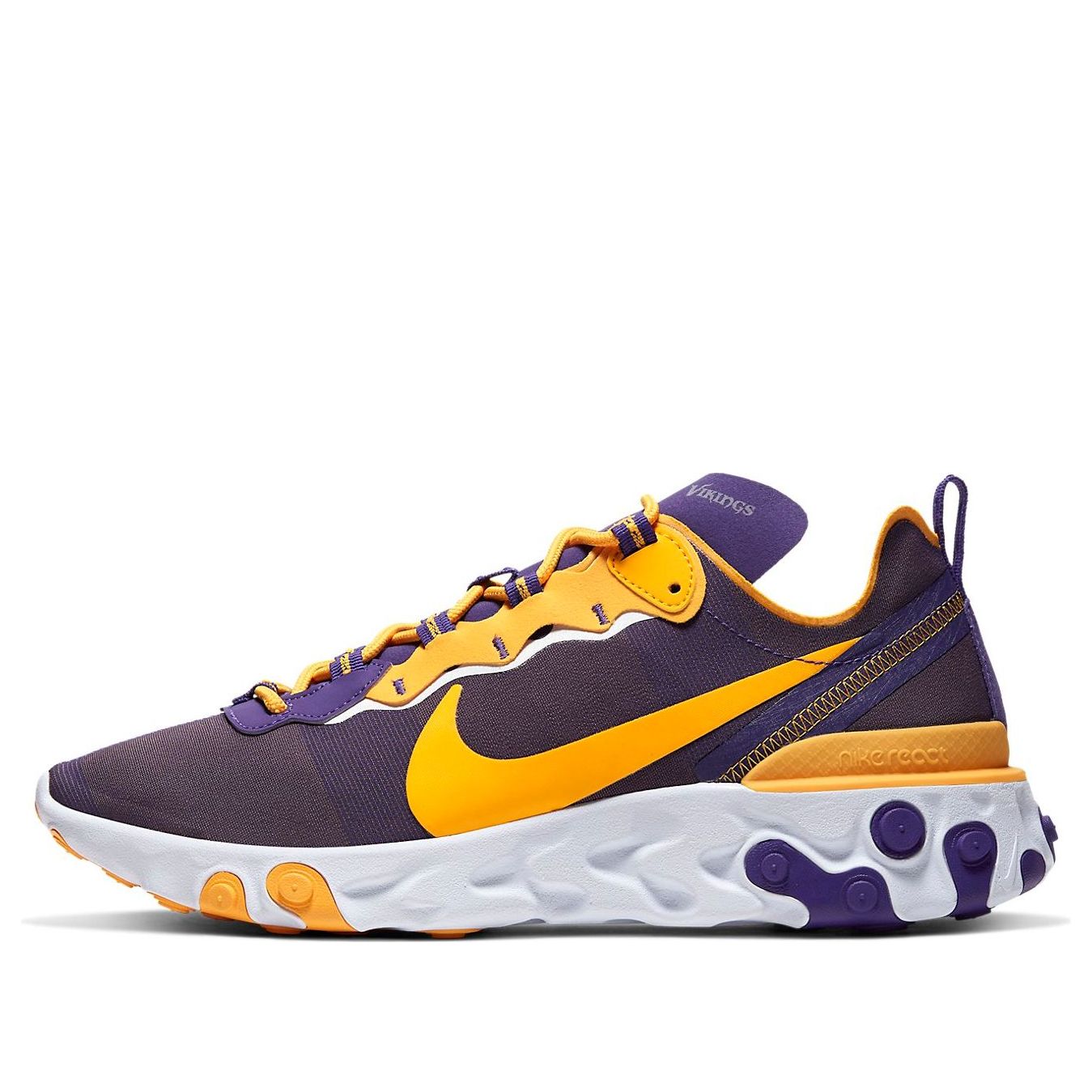 Tennarit ja kengät Nike NFL x React Element 55 Minnesota Vikings Violetti | CK4897-500, 0