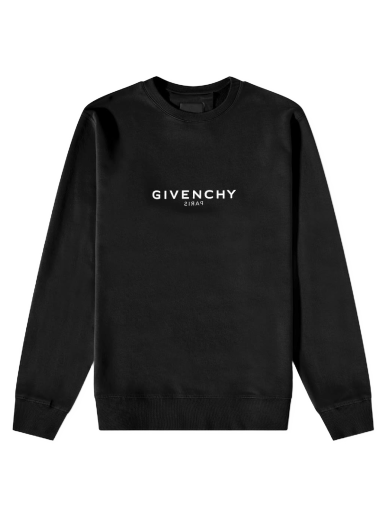 Huppari Givenchy Reverse Print Crew Sweat Musta | BMJ0HA3Y8N-001