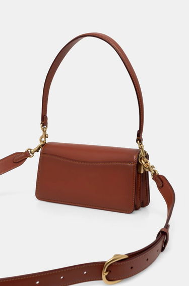 Käsilaukku Coach Brown Leather Shoulder Bag with Removable Strap Ruskea | CY200, 2