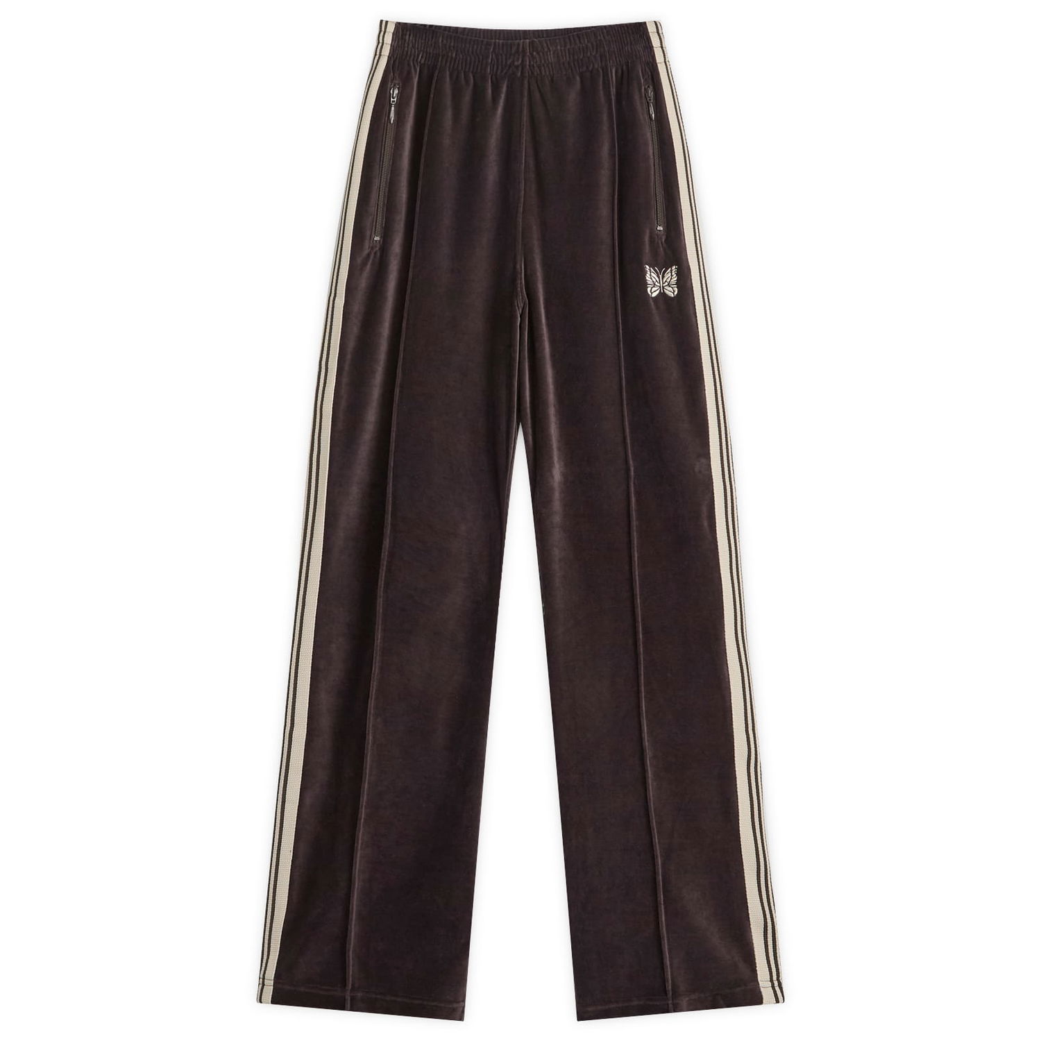 Verryttelyhousut Needles Needles Velour Track Pants, Size Large Ruskea | QV321-B, 1