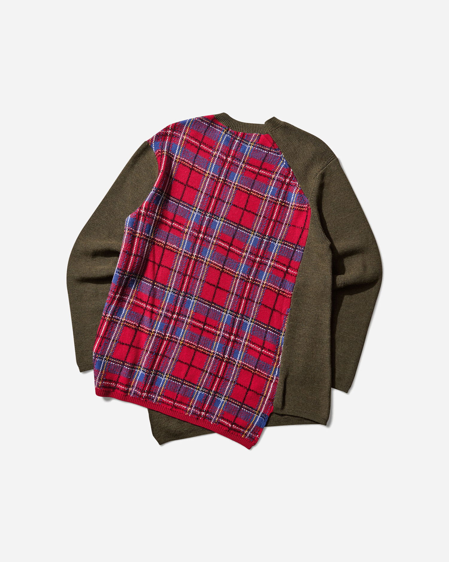 Villapaita Comme des Garçons Asymmetric Paneled Sweater Vihreä | PP-N006-W25 1, 0