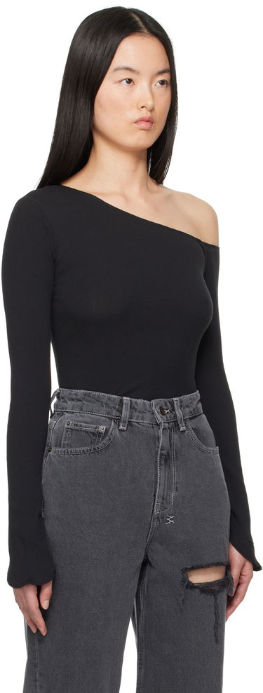 Villapaita Ksubi Ksubi Blessings One Shoulder Ribbed Top Musta | WSP25FT011, 1