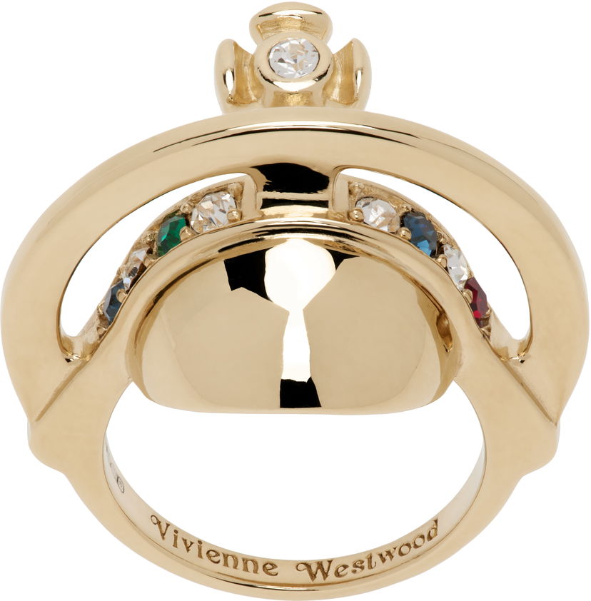 Sormus Vivienne Westwood Solid Orb Ring Metallinen | 6404017P-01R001-