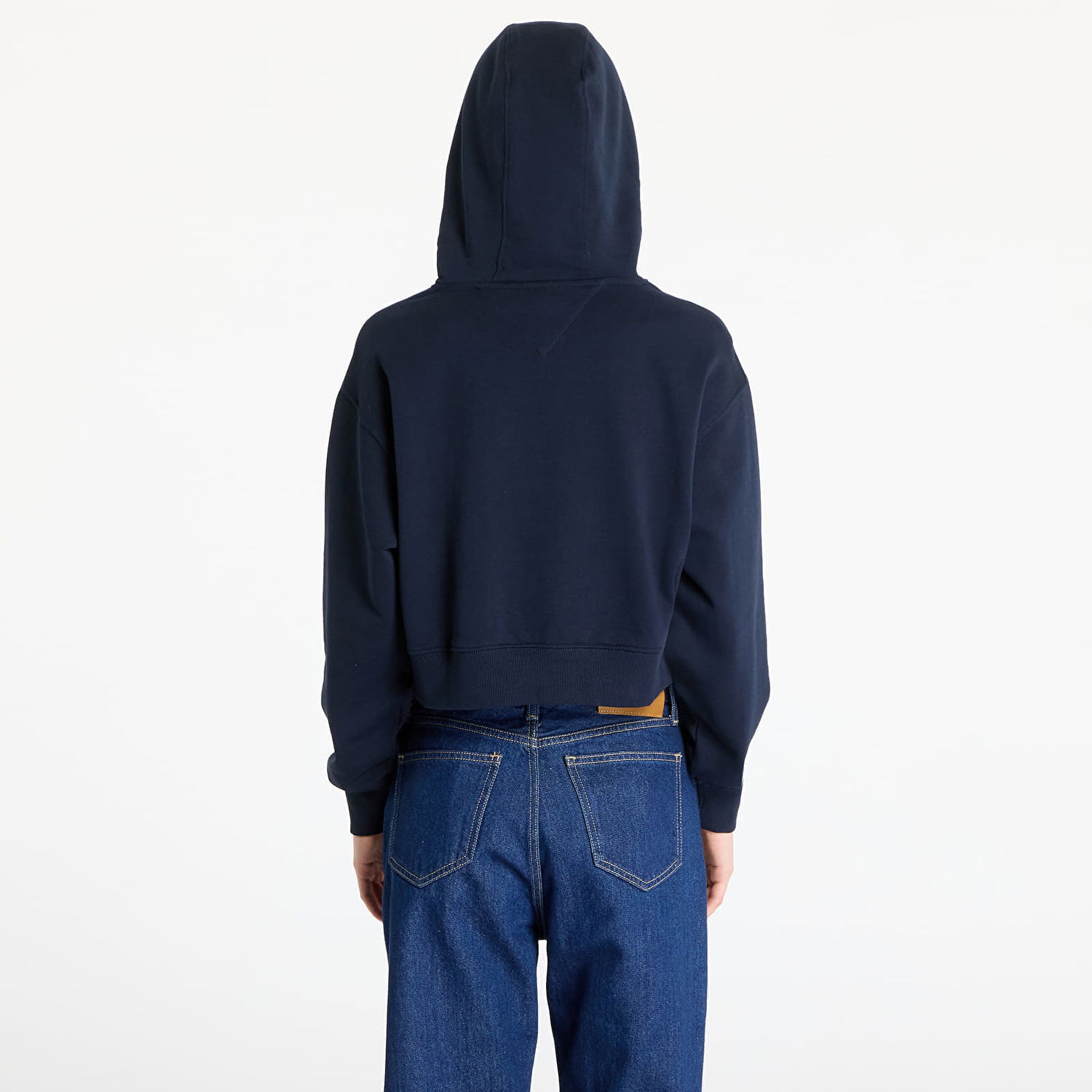 Huppari Tommy Hilfiger Tommy Jeans Relaxed Cropped Script Hoodie Tummansininen | DW0DW20306 C1G, 1