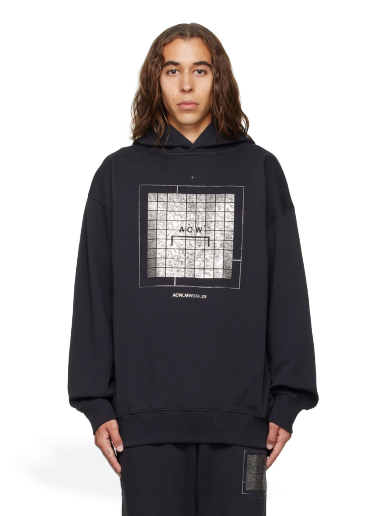 Huppari A-COLD-WALL* Foil Grid Musta | ACWMW074