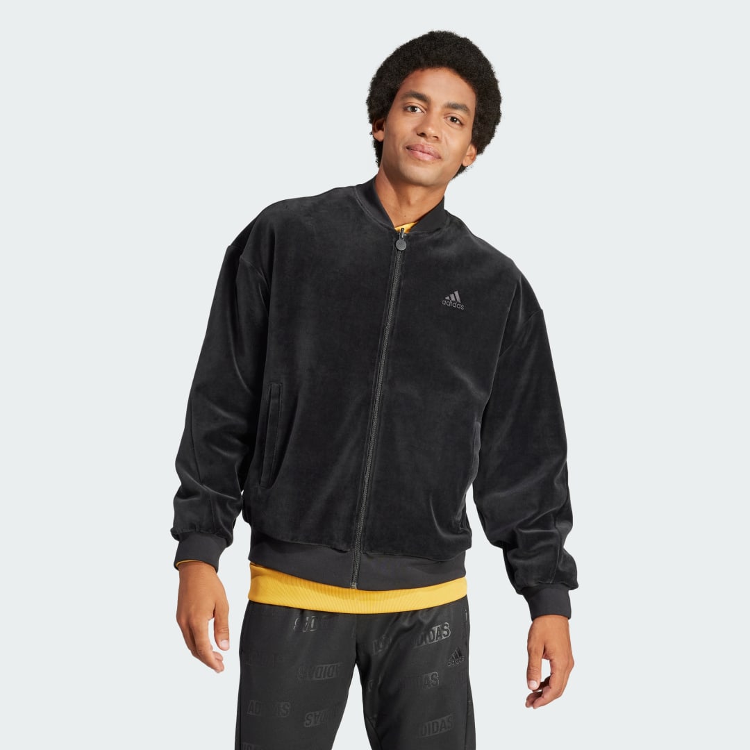 Takki adidas Originals Embossed Reversible Jacket Musta | IJ6424, 0