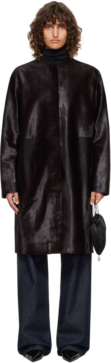 Takit Loulou de Saison Loulou de Saison Miller Pony Effect Leather Coat Musta | MILLER, 0