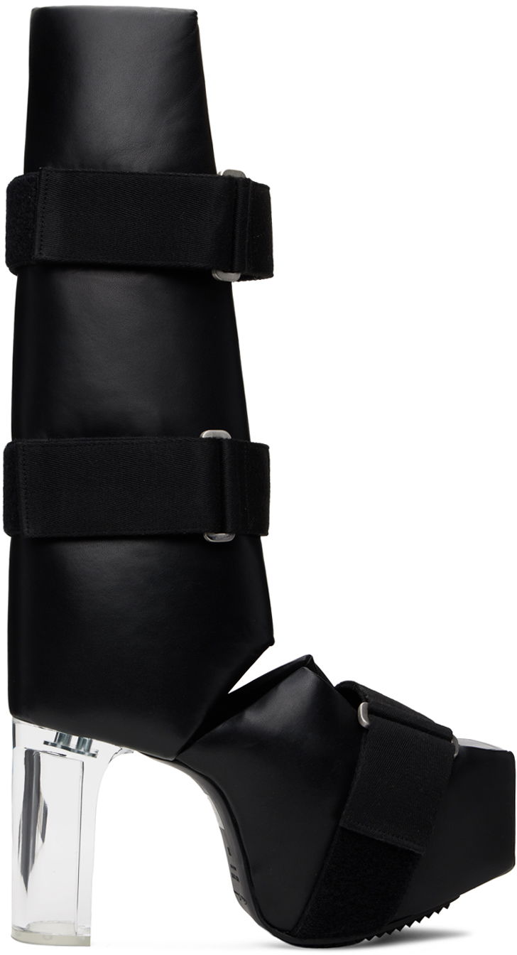 Vaatteet Rick Owens Rick Owens Open Splint Kiss Boots Musta | RR01D3827 LGEGR0