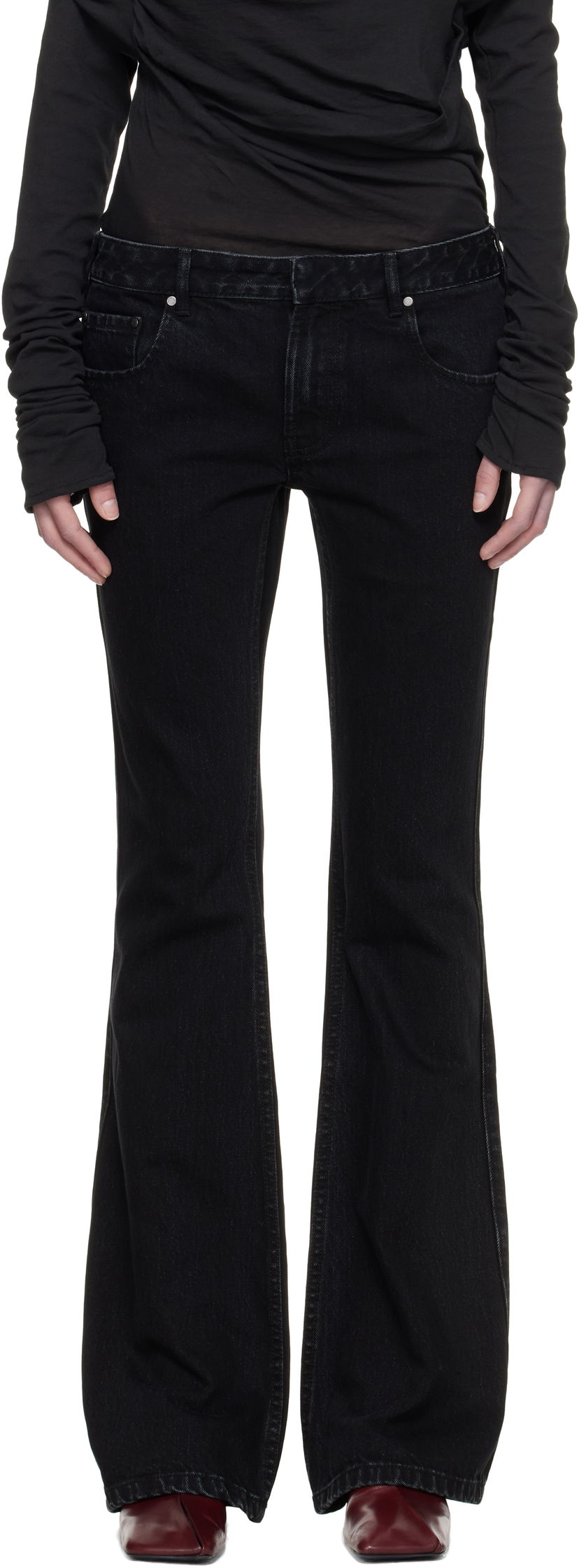 Jeans Entire Studios Entire Studios Slim-Flared Jeans Musta | ES2589MA
