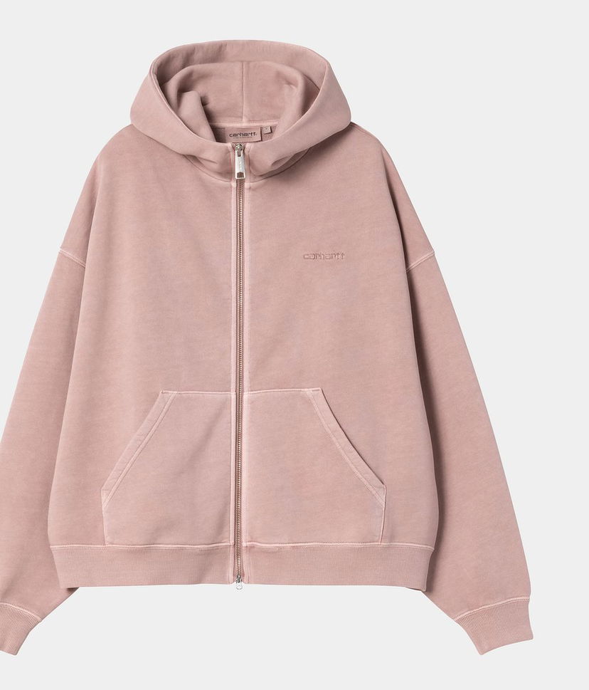 Huppari Carhartt WIP Women's Hooded Benton Jacket Vaaleanpunainen | I035525_4