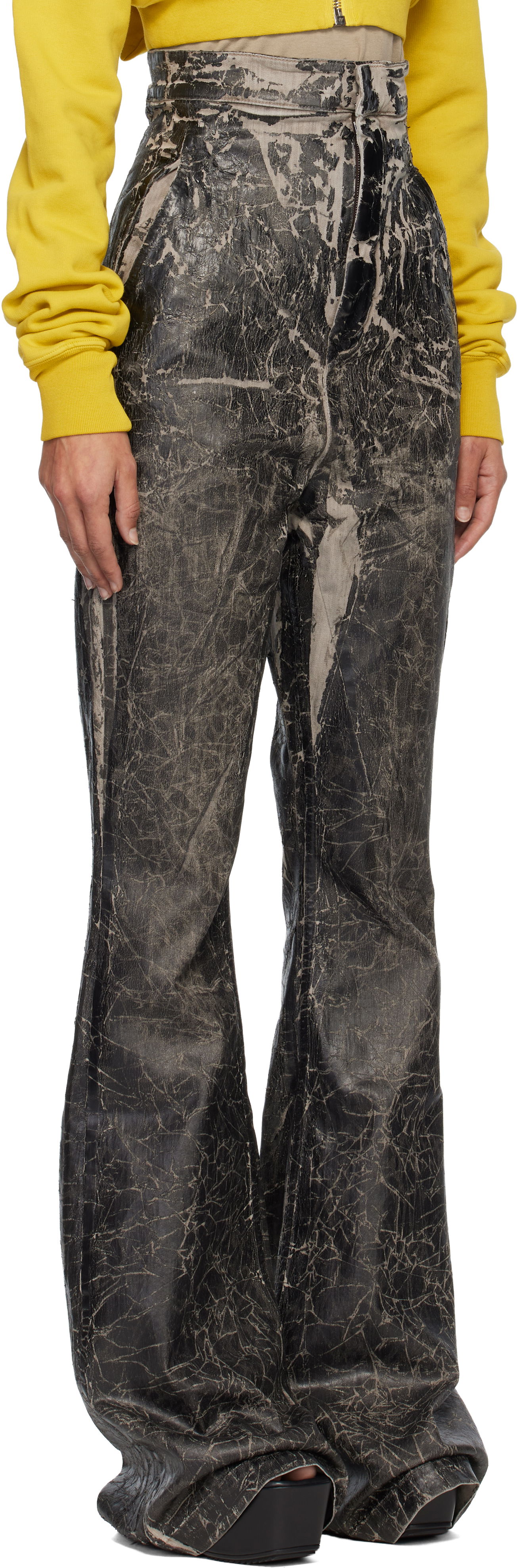 Jeans Rick Owens DRKSHDW Concordians Dirt Bolan Jeans Musta | DS02E7312 SDWF, 1