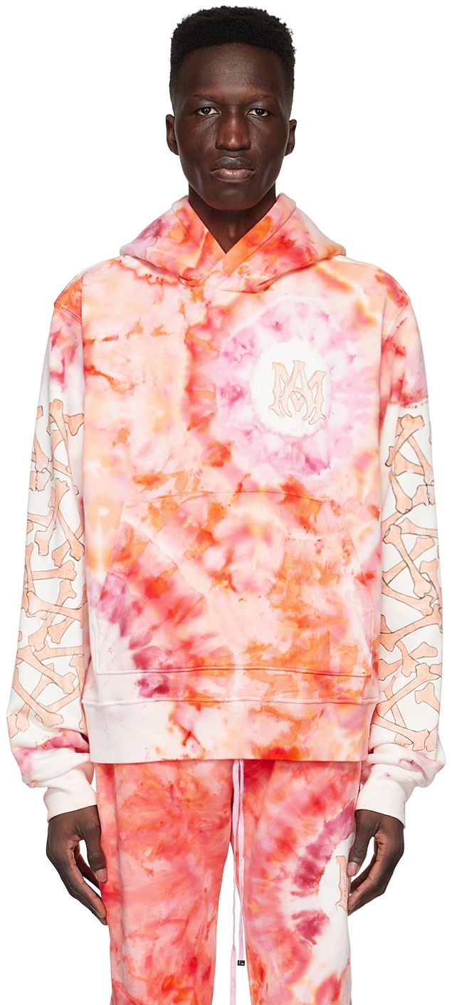 Huppari AMIRI AMIRI Tie-Dye Hoodie Vaaleanpunainen | SS22MJL014-