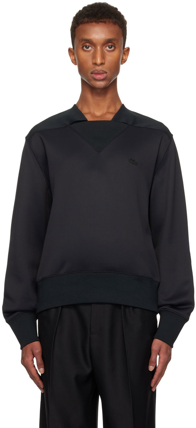 Villapaita Lacoste Satin Sweatshirt Musta | SH2150 031