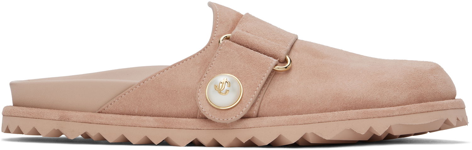 Vaatteet Jimmy Choo Jimmy Choo Fayence Suede Mules Vaaleanpunainen | FAYENCE MULE, 0