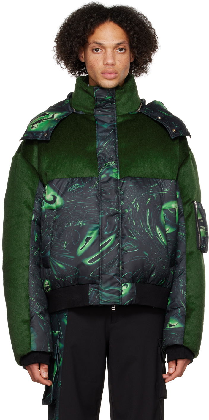 Puffer takki Feng Chen Wang Feng Chen Wang Lacquerware Down Jacket Vihreä | FUF14JK06