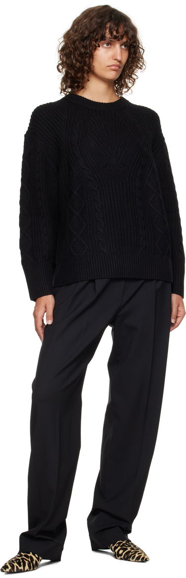 Housut Loulou de Saison Loulou de Saison Elasticated Waistline Trousers Musta | NIRO, 3