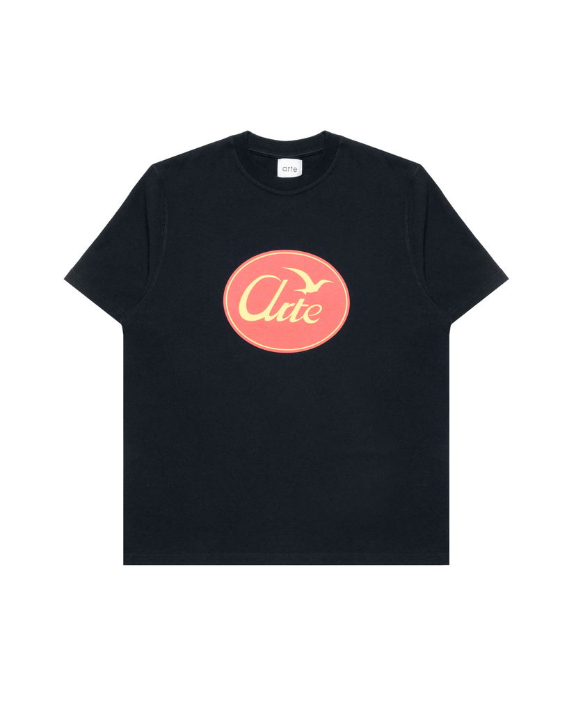 T-paita Arte Antwerp Arte Antwerp Big Circled Bird Logo T-Shirt Tummansininen | SS25-100T