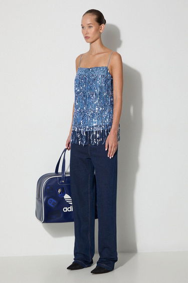 Tankkitoppi Samsoe Samsoe Sequined Fringe Cami Top by Samsoe Samsoe Sininen | F23200094, 1