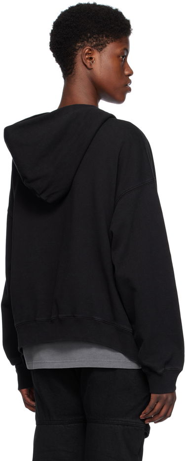 Huppari We11done Printed Hoodie by Musta | WD-TJ0-24-812-U-BK, 2