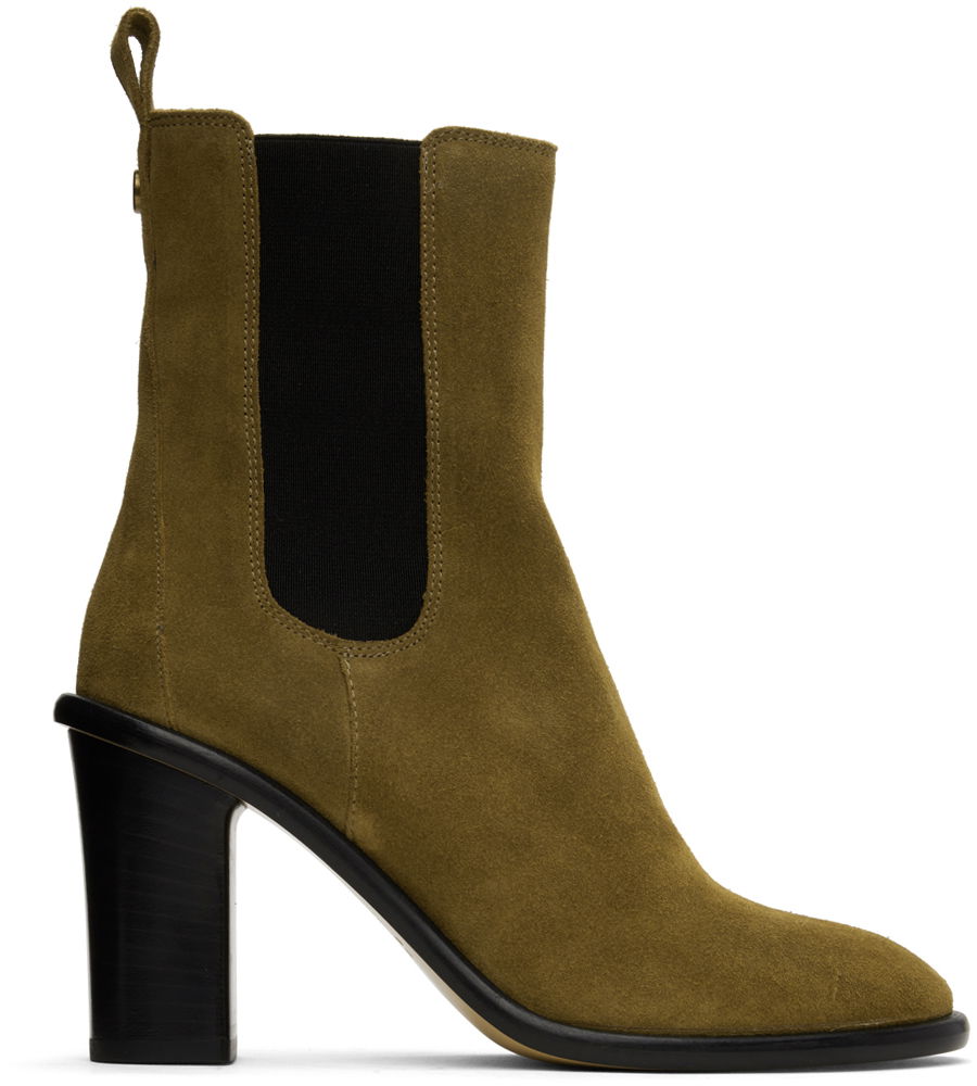 Vaatteet ISABEL MARANT Isabel Marant Gyllya Suede Chelsea Boots Vihreä | 23ABO0044FA-A3A26S, 0