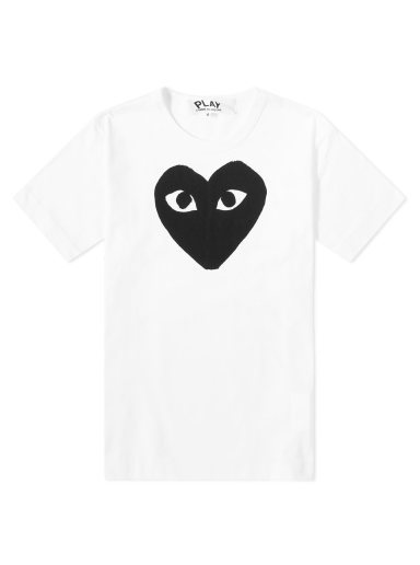 T-paita Comme des Garçons Play Heart Logo Tee Valkoinen | P1T070-1