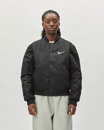 Bomber-takki Nike Stüssy x Reversible Varsity Jacket Musta | FJ9153-010, 1