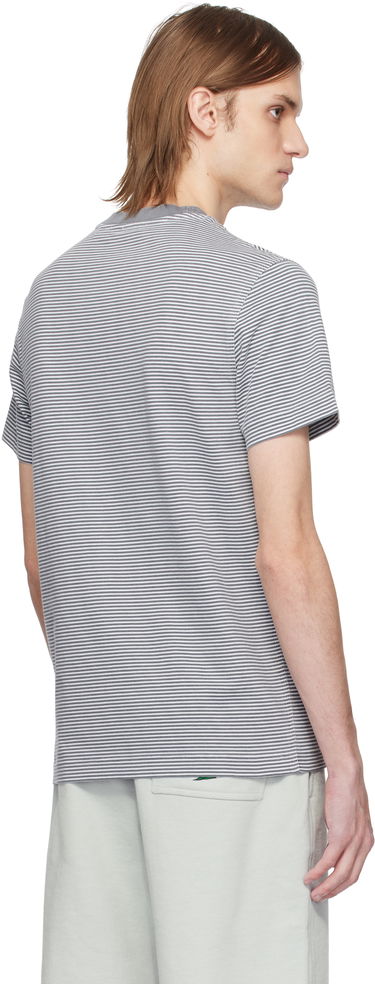 T-paita Burberry Burberry Cotton Striped T-Shirt Harmaa | 8109141, 2