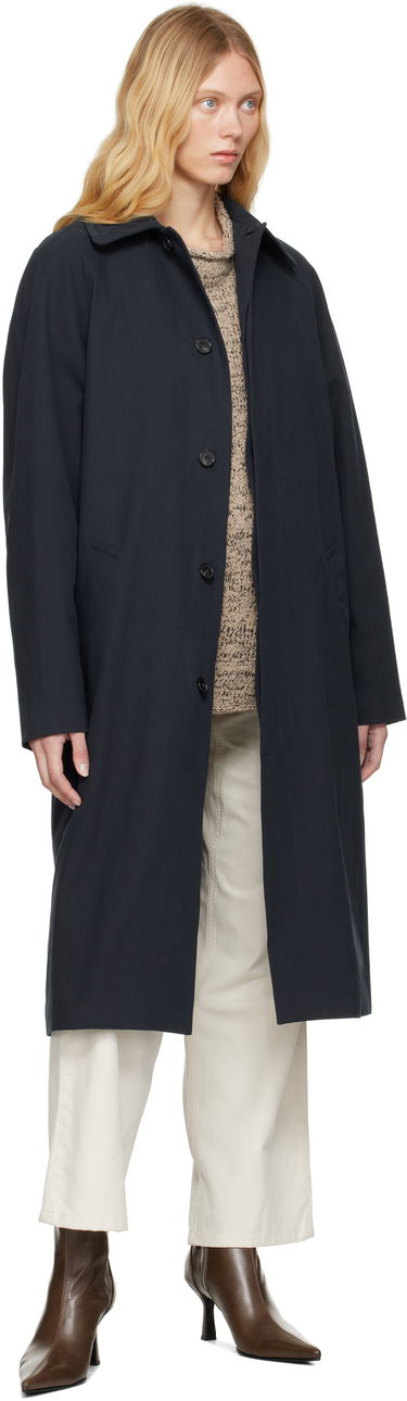 Trenssitakki A.P.C. A.P.C. Eduoard Mac Trench Coat Tummansininen | COGXT-M01549, 3